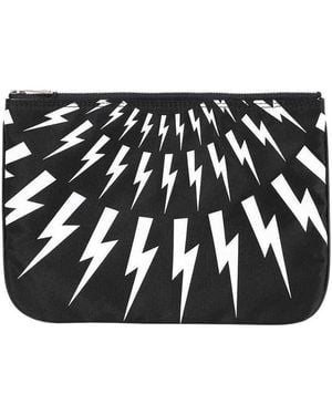 Neil Barrett Thunderbolt Shoulder Bag - Black