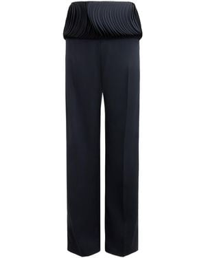 Alaïa Elastic Waist Casual Pants - Blue