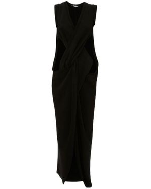JW Anderson Twist-Front Maxi Dress - Black