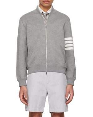 Thom Browne Crab Gem Icon Zip-Up Jacket - Grey
