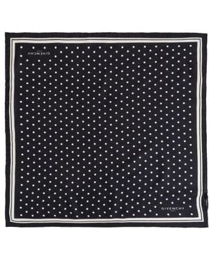 Givenchy Polka-Dot Pattern Scarf - Black