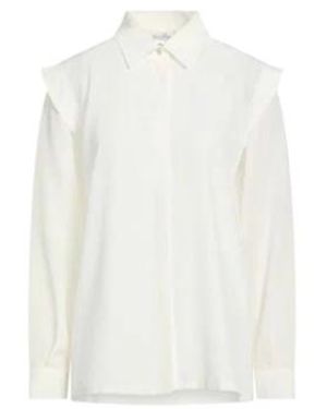 Max Mara Collared Button-Down Long-Sleeve Shirt - White