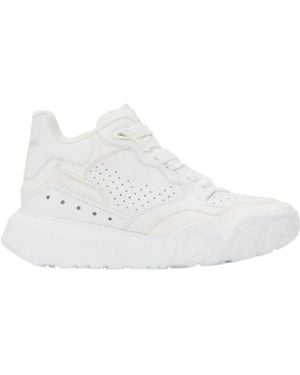 McQueen Logo Low-Cut Sneakers - White