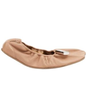 MM6 by Maison Margiela Anatomic Numeric-Tag Ballet Flats - Pink