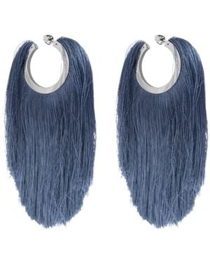 Alaïa Tassel Earrings - Blue