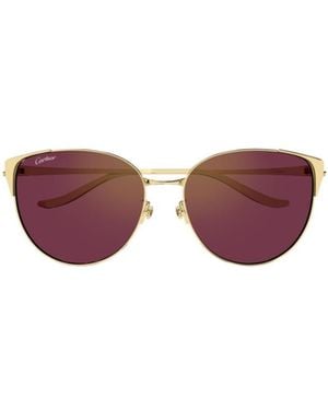 Cartier Cat-Eye-Frame Sunglasses - Purple