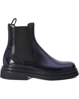Dolce & Gabbana Round Toe Ankle Boots - Blue