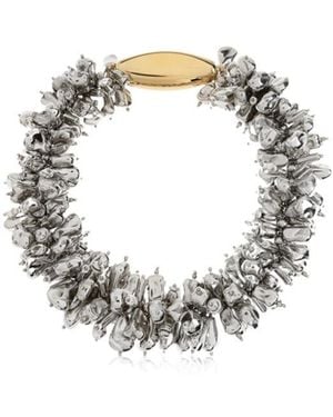 Dries Van Noten Beaded Necklace - Metallic