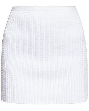 Alexander Wang Crystal-Embellished High-Waist Skirt - White