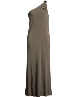 Max Mara Mm By Dark Maxi Dress Viscose - Natural