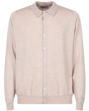 John Smedley Tibor Cardigan - Pink