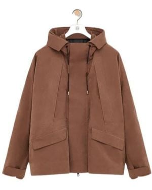 Loewe Short Parka - Brown