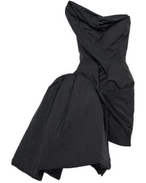 Maticevski Nucleus Asymmetric Bustier Minidress - Black