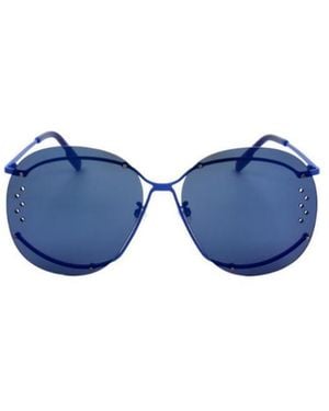 KENZO Rimless Logo Sunglasses - Blue