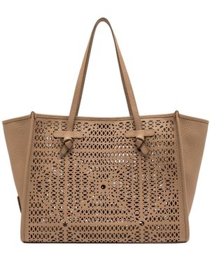 Gianni Chiarini Marcella Knot Tote Bag - Brown
