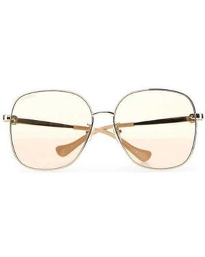 Gucci Eyewear Round Frame Sunglasses - White