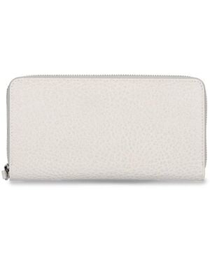 Maison Margiela Four-Stitch Zip-Around Wallet - White