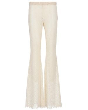 DSquared² High Waist Flared Trousers - White