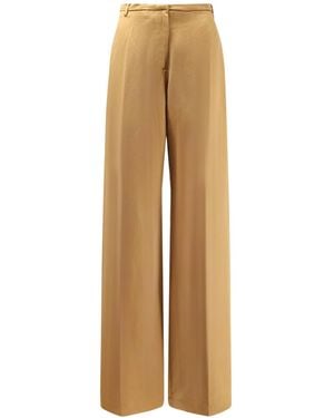 Alysi Wide-Leg Trousers - Natural