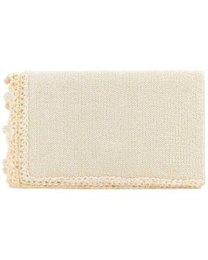 JW Anderson Jw Anderson Crochet Knitted Clutch Bag - Natural