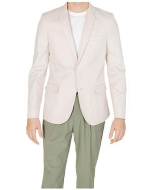 Antony Morato Single-Breasted Suit Jacket - White