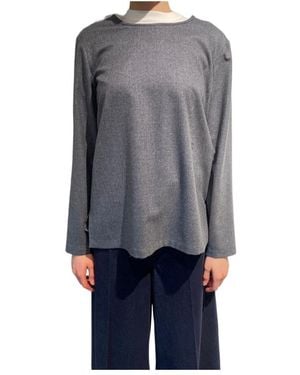 Max Mara Long-Sleeved Top - Gray