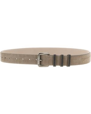 Brunello Cucinelli Monile Buckle Belt - White