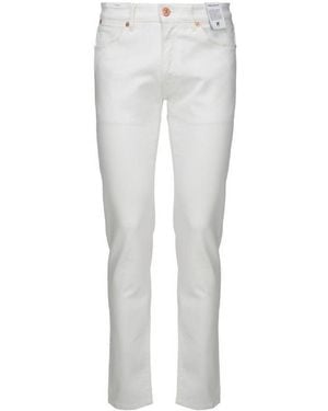 Pt Pantaloni Pt Torino	Tapered-Leg Slim-Cut Jeans - Grey