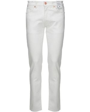 Pt Pantaloni Pt Torino Tapered-Leg Slim-Cut Jeans - Grey