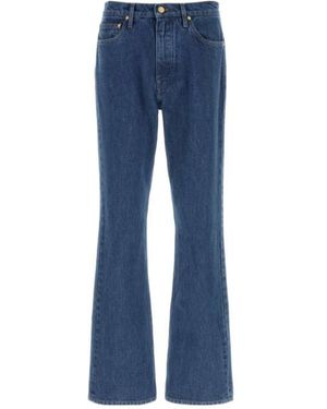 Jil Sander Treated Straight-Leg Jeans - Blue