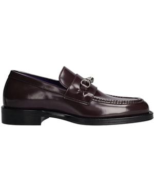 Burberry Round Head Sewing Details Love Shoes - Black