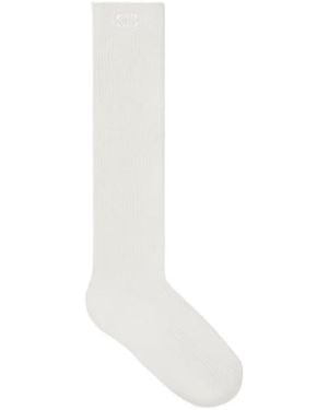 Celine Long Triomphe Socks - White