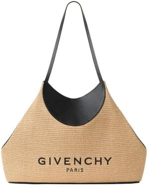 Givenchy Facet Logo Tote Bag - Natural