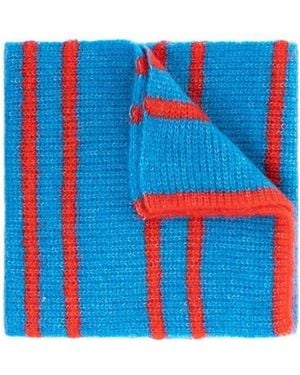 Ganni Soft Wool Scarf - Blue