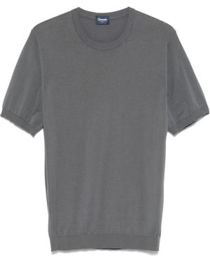 Drumohr Cotton T-Shirt - Grey