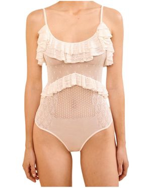 Ulla Johnson Bania Knit Bodysuit - Pink