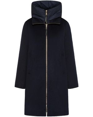 Seventy Hooded Zip-Up Coat - Blue