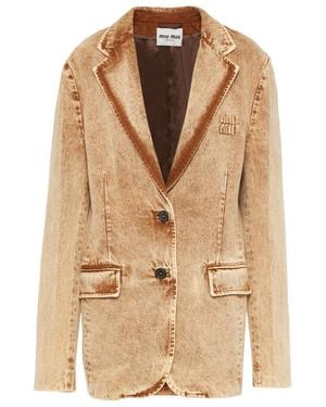 Miu Miu Denim Jacket - Natural