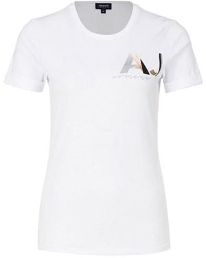 Armani Jeans Logo T-Shirt - White