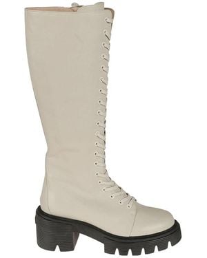 Stuart Weitzman Soho Heeled Boots - White