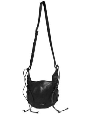 Ann Demeulemeester Henna Lace-Up Shoulder Bag - White