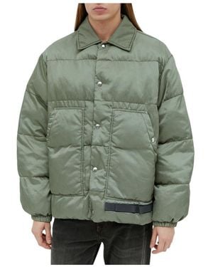 OAMC Quilted Snap-Fastening Jacket - Green
