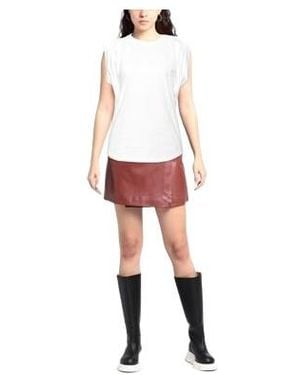 Isabel Marant Solid Crew Neck Short Sleeve T-Shirt - Red