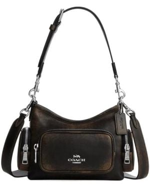COACH Laurel Shoulder Bag 22 With Pockets - Black