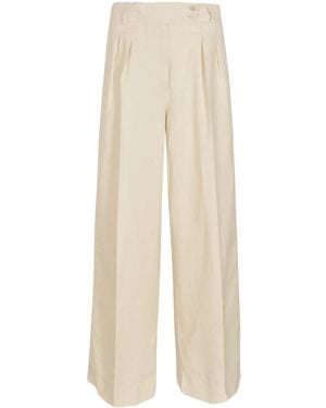 Aspesi High Waist Hot Sewn Casual Trousers - White