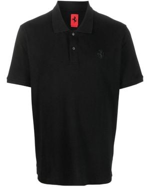 Ferrari Prancing Horse Polo Shirt - Black