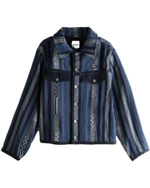 Adererror Striped Pocket Jacket - Blue