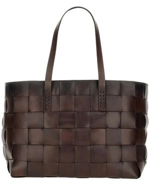 Dragon Diffusion Double-Handle Handbag - Brown