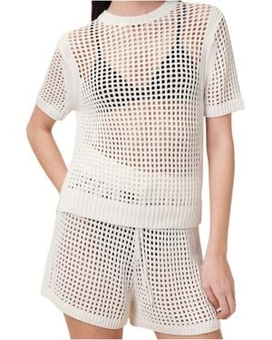 AllSaints Paloma Lace Top - White
