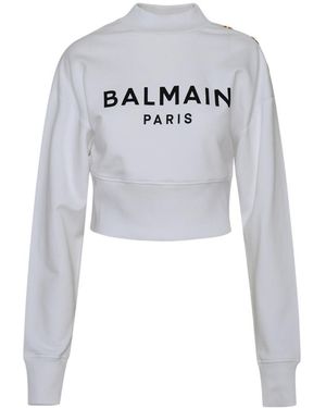Balmain Logo Sweatshirt - Gray